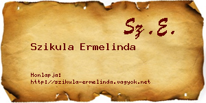 Szikula Ermelinda névjegykártya